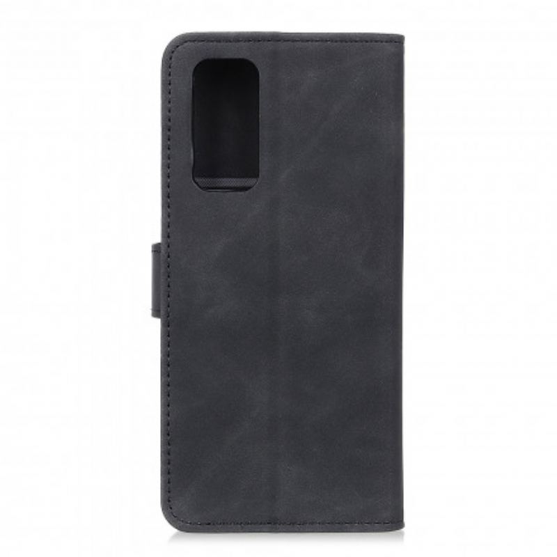 Capa Folio Para OnePlus 9 Efeito Couro Vintage Khazneh