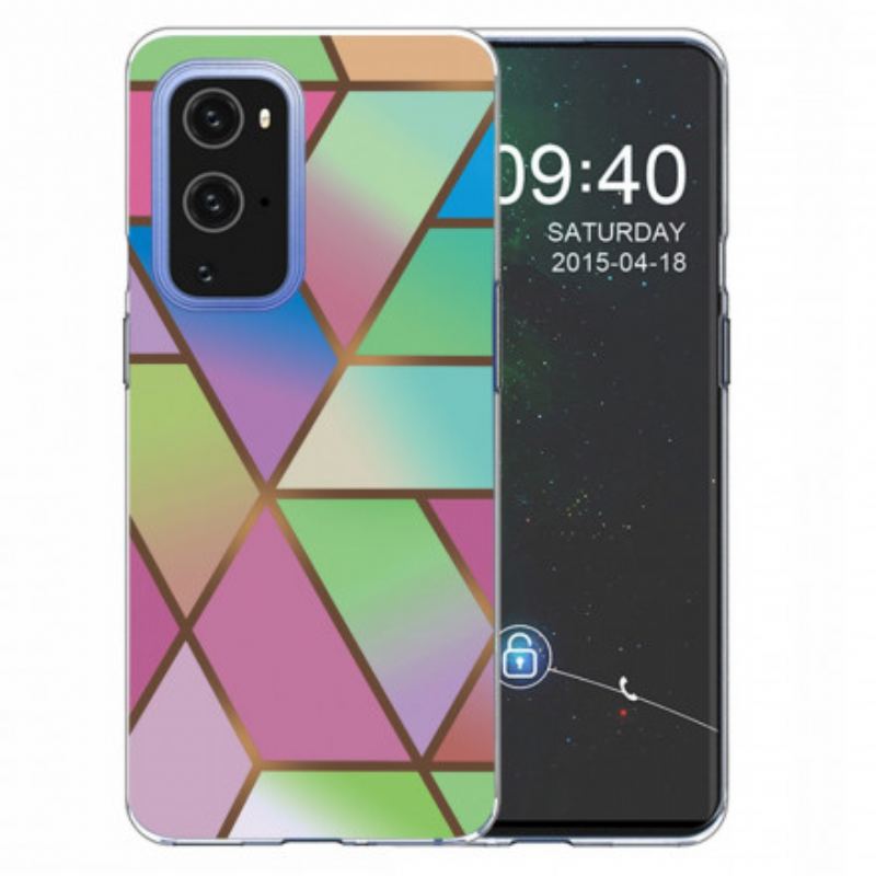 Capa Para OnePlus 9 Mármore Geométrico