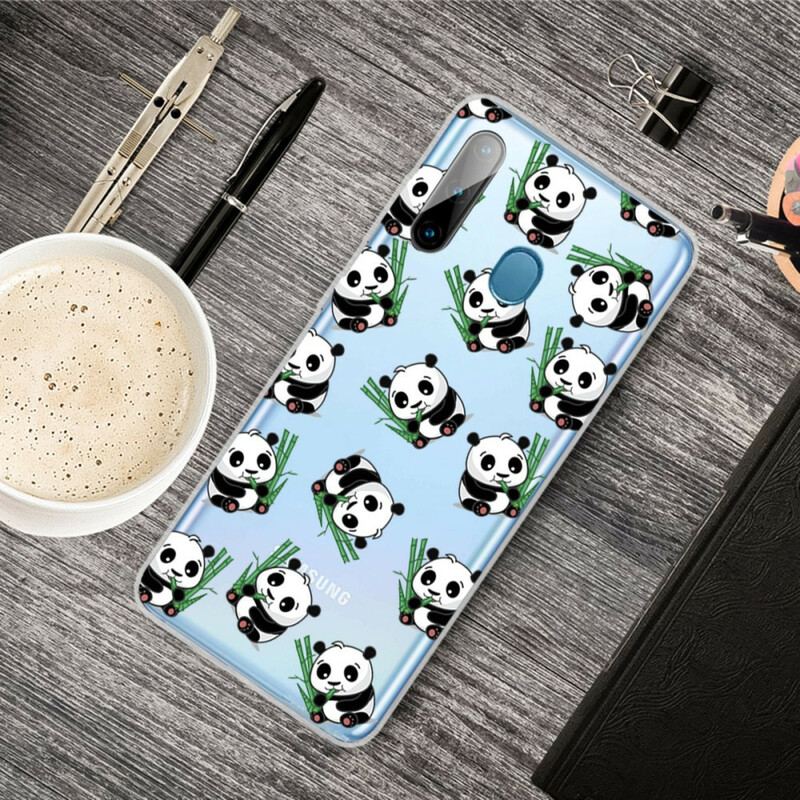 Capa De Celular Para Samsung Galaxy M11 Top Pandas Divertidos