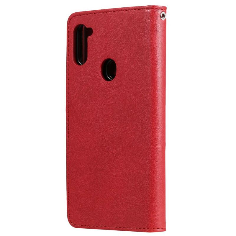 Capa Capa Flip Para Samsung Galaxy M11 Destacável E Cordão