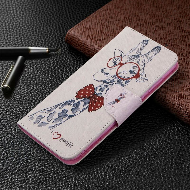 Capa Flip Para Samsung Galaxy M11 Girafa Inteligente