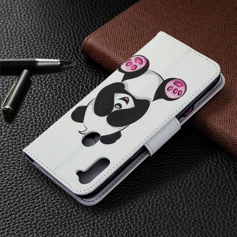 Capa Flip Para Samsung Galaxy M11 Panda Divertido