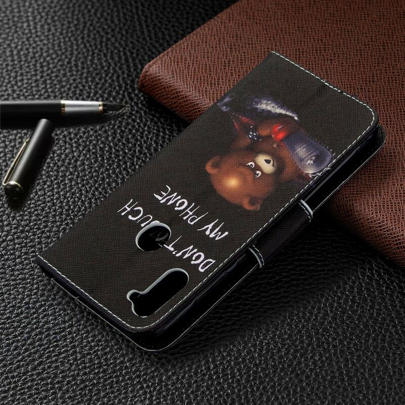 Capa Flip Para Samsung Galaxy M11 Urso Perigoso