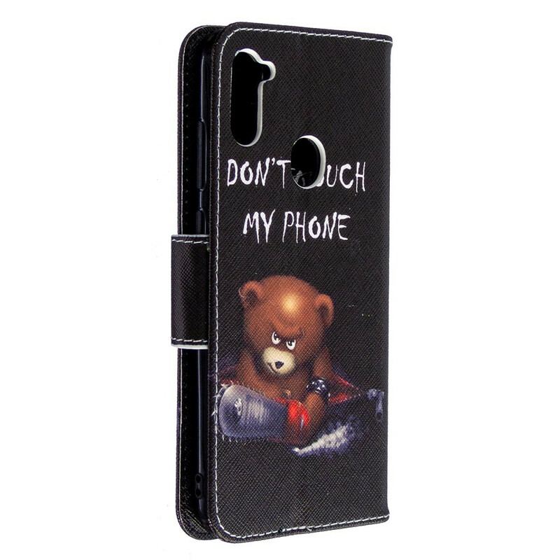 Capa Flip Para Samsung Galaxy M11 Urso Perigoso