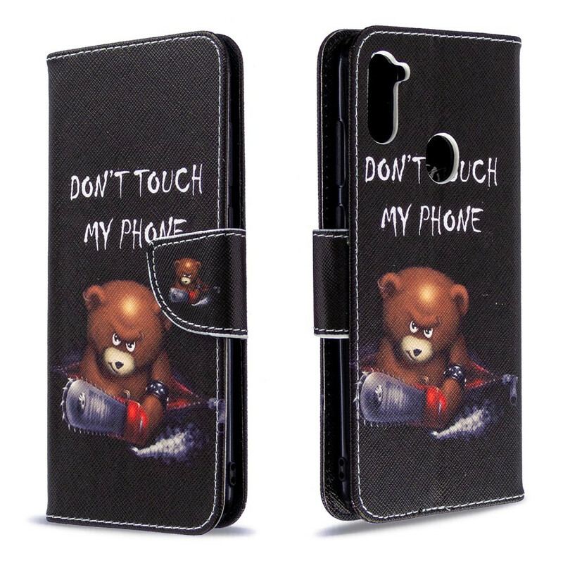 Capa Flip Para Samsung Galaxy M11 Urso Perigoso