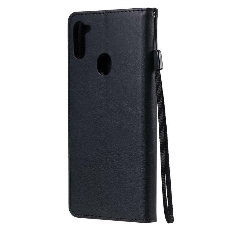 Capa Folio Para Samsung Galaxy M11 Couro Sintético Padrão