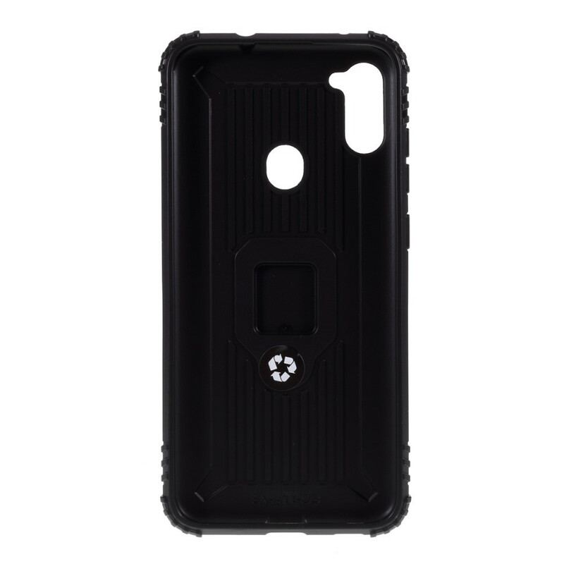 Capa Para Samsung Galaxy M11 Anel E Fibra De Carbono