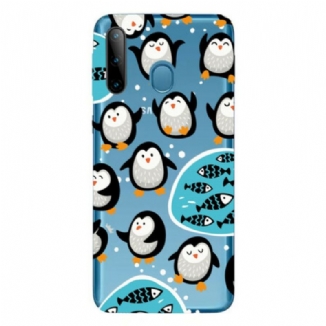 Capa Para Samsung Galaxy M11 Pinguins E Peixes