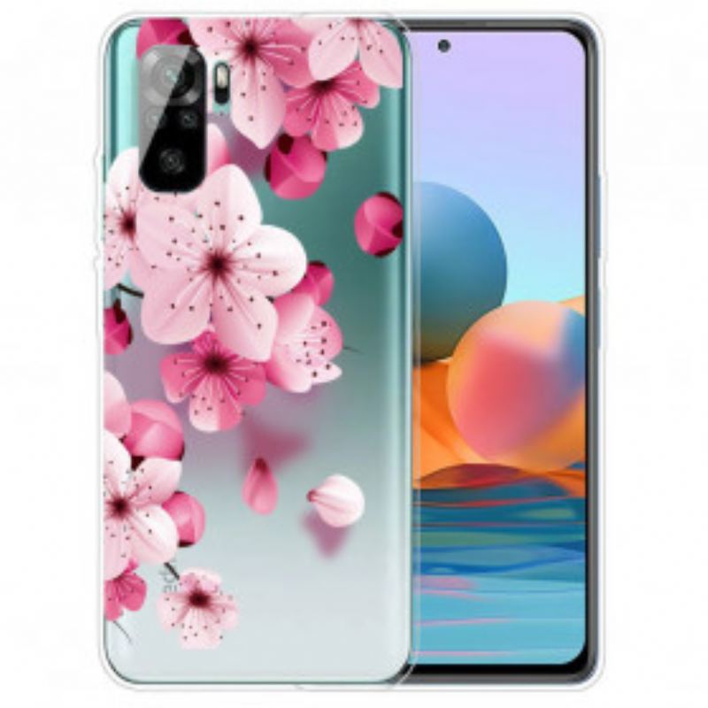 Capa De Celular Para Poco M5s Pequenas Flores Cor De Rosa