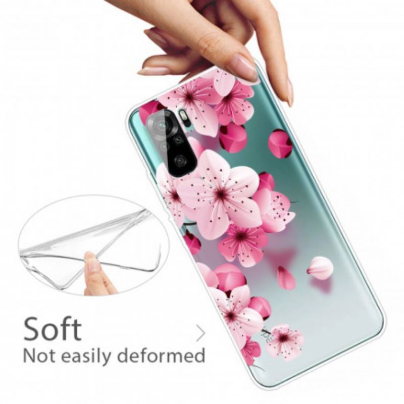 Capa De Celular Para Poco M5s Pequenas Flores Cor De Rosa