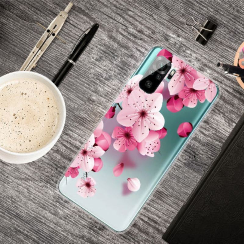 Capa De Celular Para Poco M5s Pequenas Flores Cor De Rosa