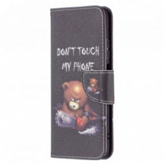 Capa Flip Para Poco M5s Urso Perigoso