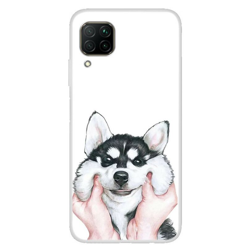 Capa De Celular Para Huawei P40 Lite Cabeça De Lobo