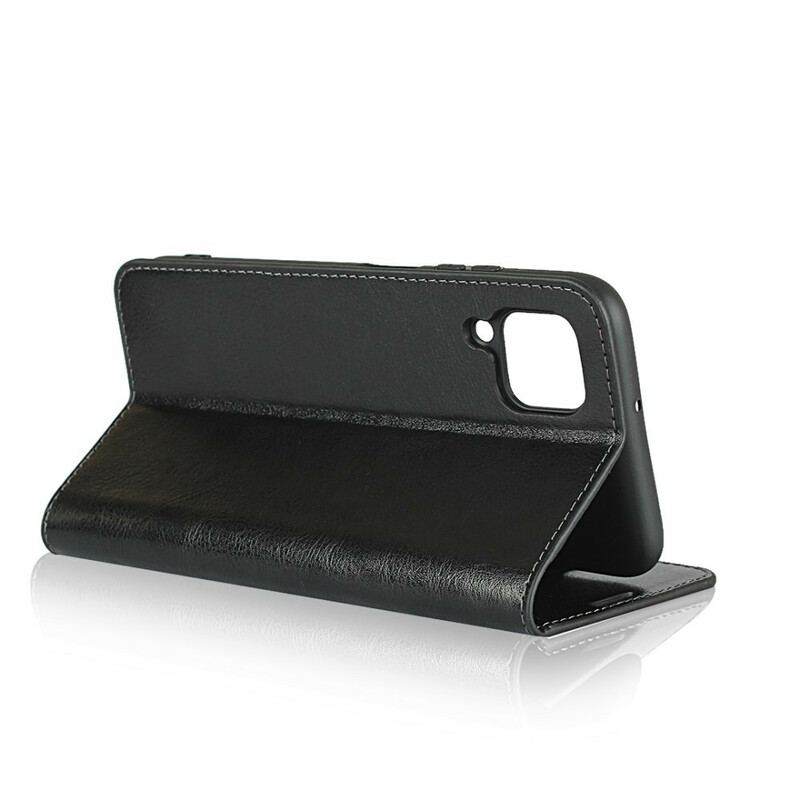 Capa De Celular Para Huawei P40 Lite Flip Couro Legitimo