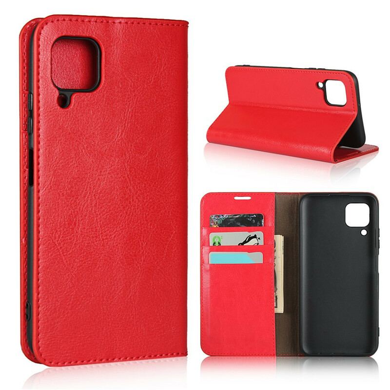 Capa De Celular Para Huawei P40 Lite Flip Couro Legitimo