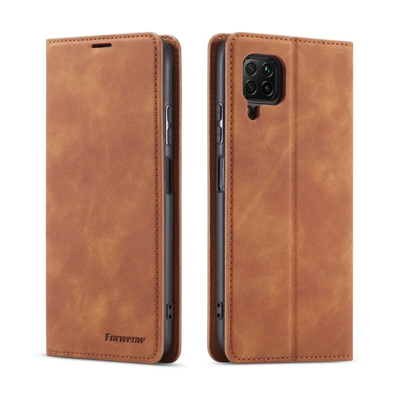 Capa De Celular Para Huawei P40 Lite Flip Forwenw Efeito Couro