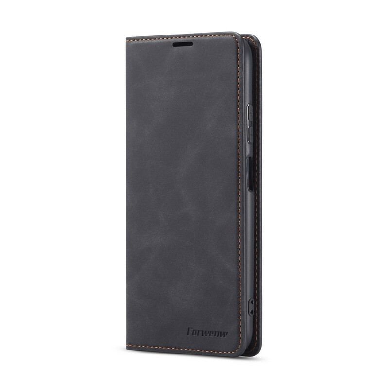 Capa De Celular Para Huawei P40 Lite Flip Forwenw Efeito Couro