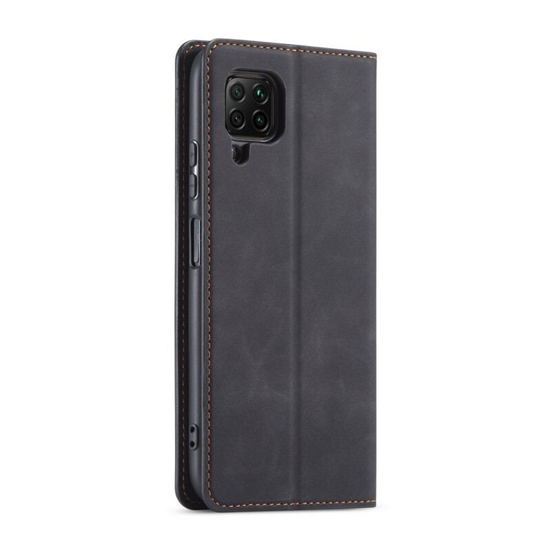 Capa De Celular Para Huawei P40 Lite Flip Forwenw Efeito Couro