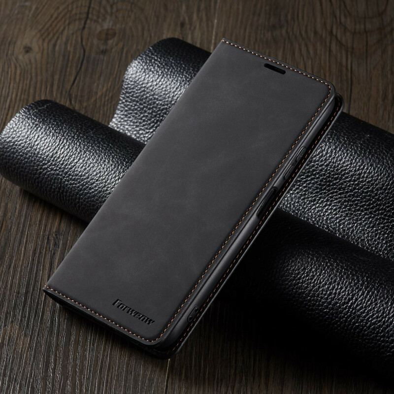 Capa De Celular Para Huawei P40 Lite Flip Forwenw Efeito Couro