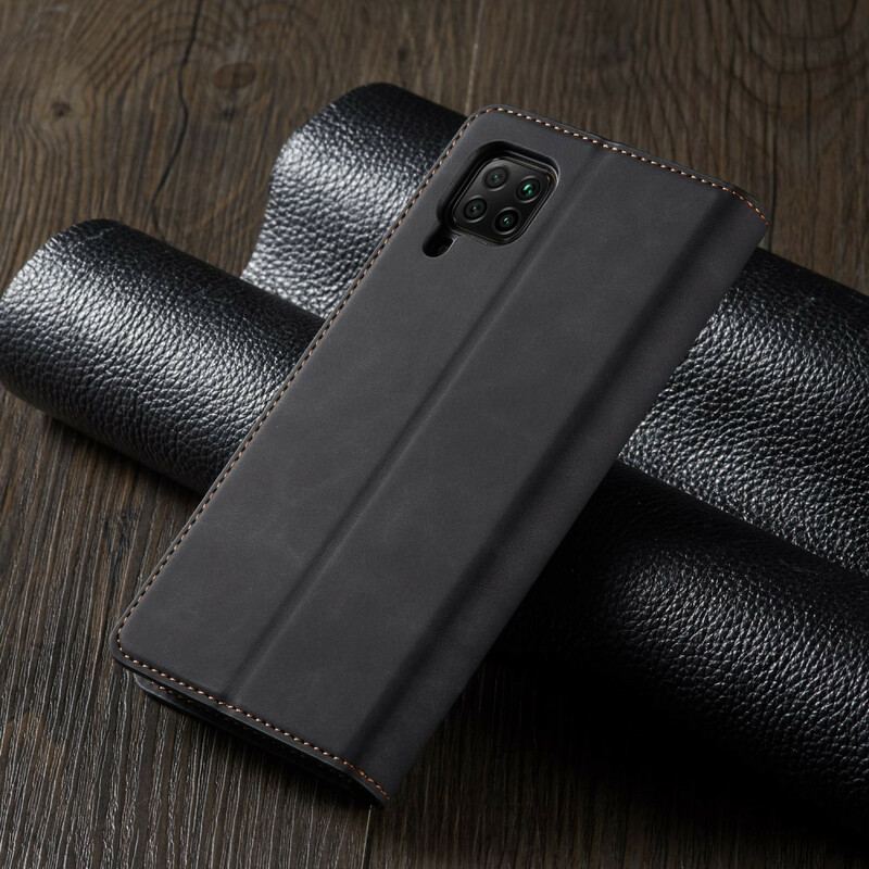 Capa De Celular Para Huawei P40 Lite Flip Forwenw Efeito Couro