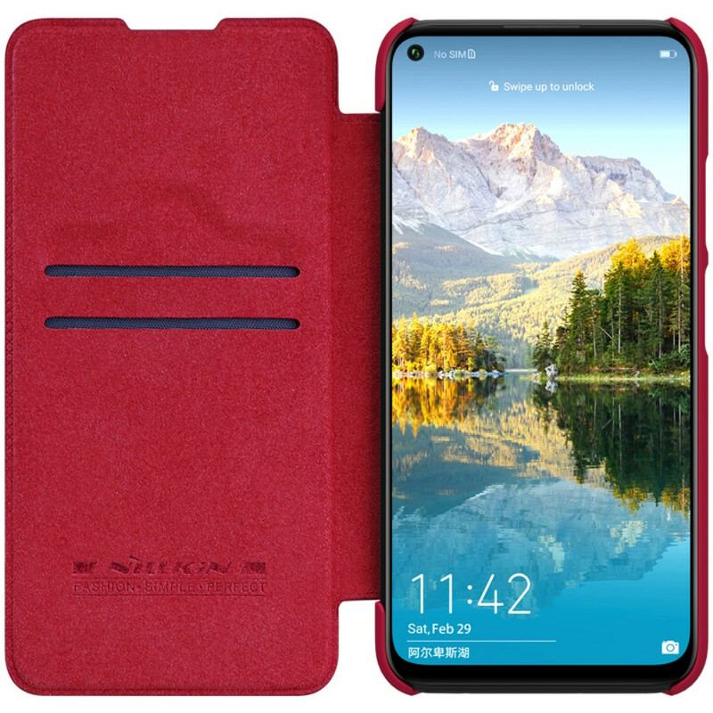 Capa De Celular Para Huawei P40 Lite Flip Série Qin Nillkin