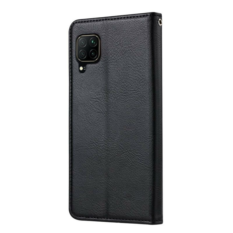 Capa De Celular Para Huawei P40 Lite Flip Titular De Cartão De Couro Sintético