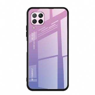 Capa De Celular Para Huawei P40 Lite Vidro Temperado Seja Você Mesmo