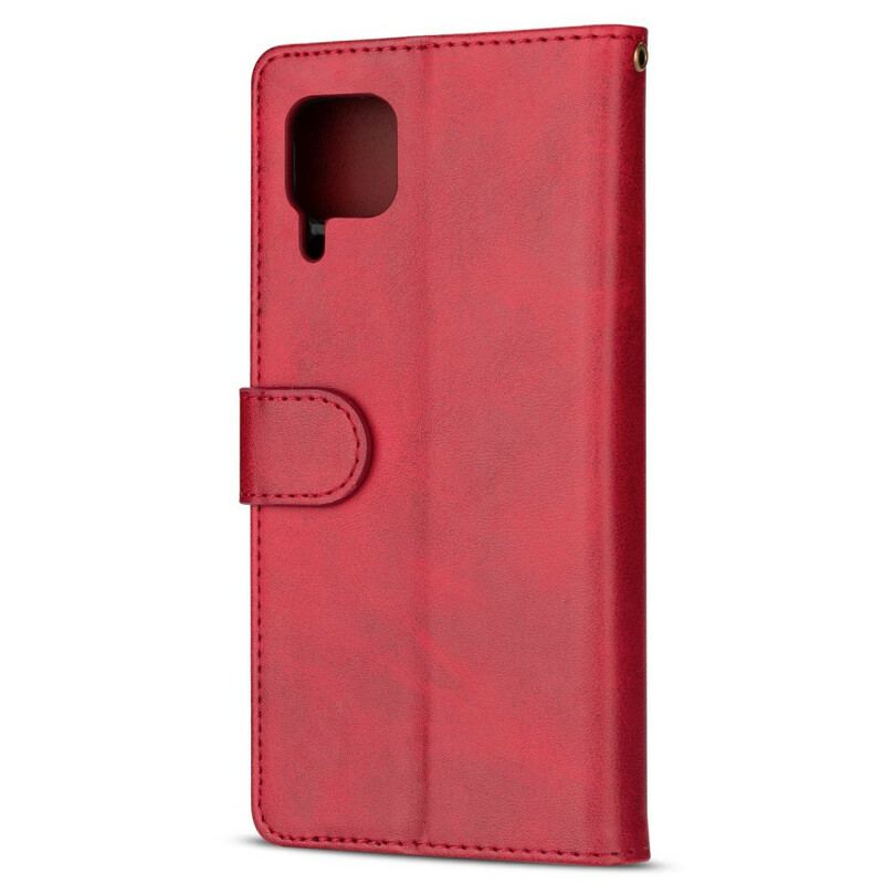 Capa De Couro Para Huawei P40 Lite Bolsa Com Cordão