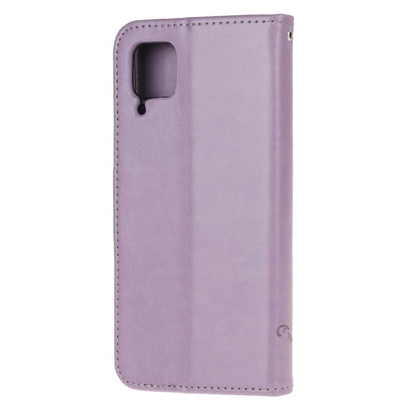 Capa Em Pele Para Huawei P40 Lite Borboletas Encantadas