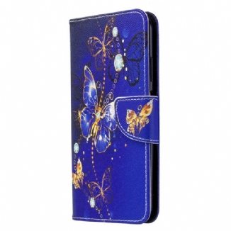 Capa Flip Para Huawei P40 Lite Borboletas Reis