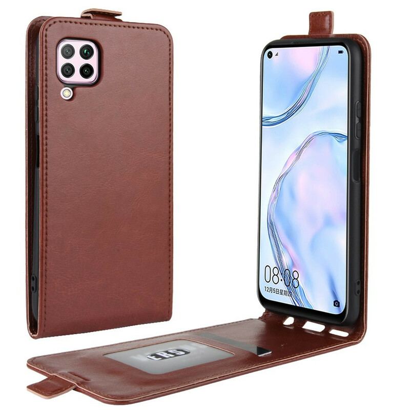 Capa Flip Para Huawei P40 Lite De Couro Dobrável