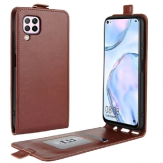 Capa Flip Para Huawei P40 Lite De Couro Dobrável