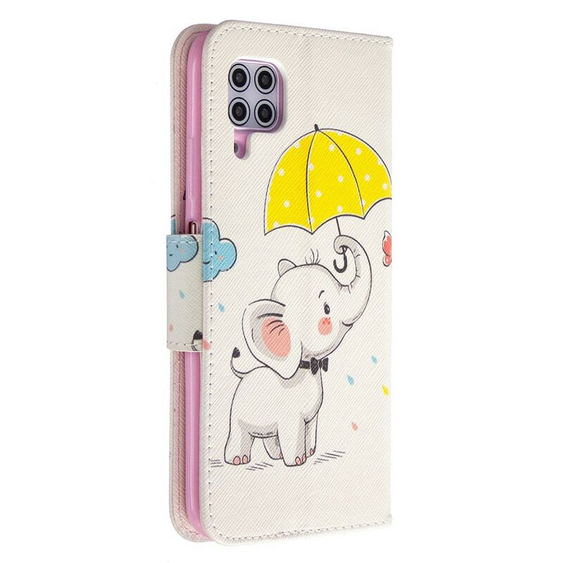 Capa Flip Para Huawei P40 Lite Elefante Bébé