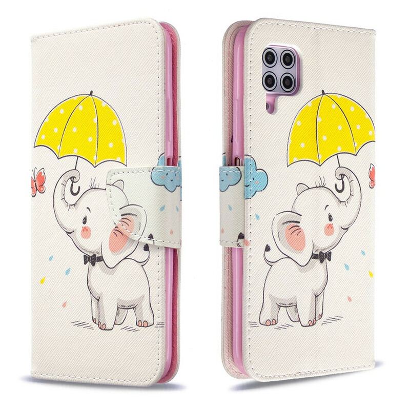 Capa Flip Para Huawei P40 Lite Elefante Bébé