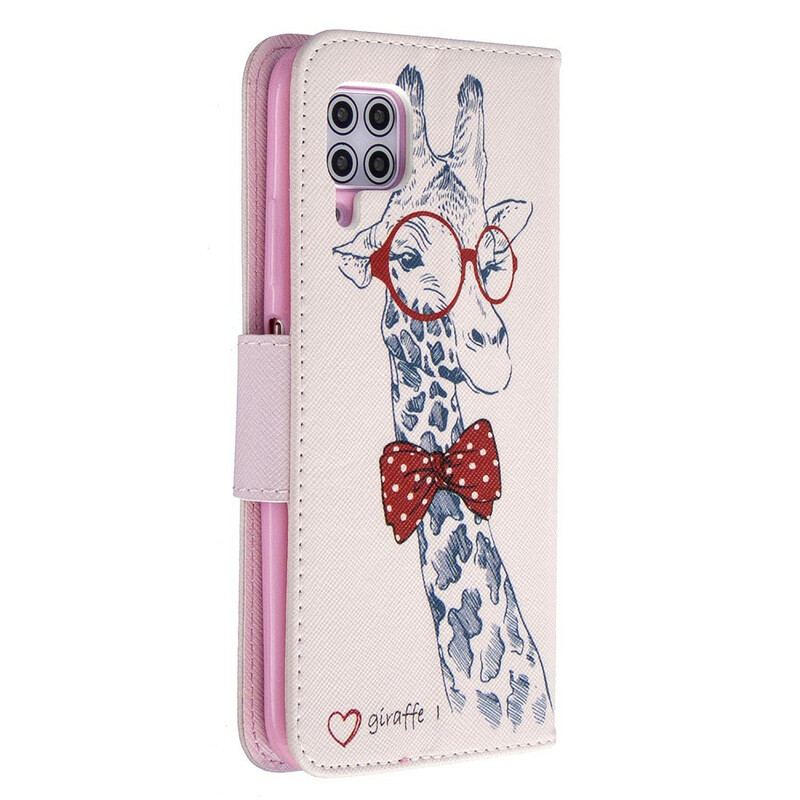 Capa Flip Para Huawei P40 Lite Girafa Inteligente