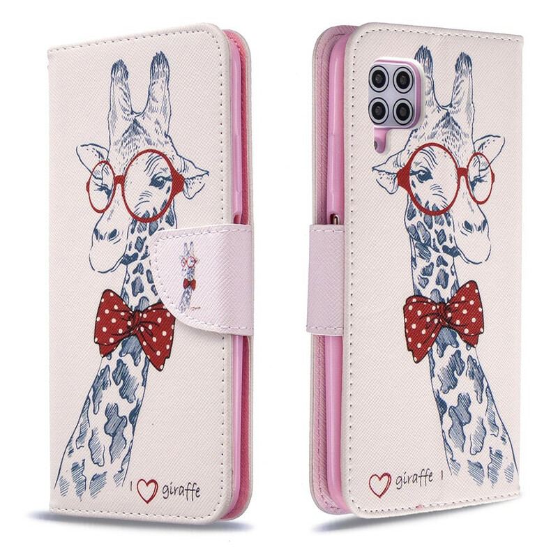 Capa Flip Para Huawei P40 Lite Girafa Inteligente