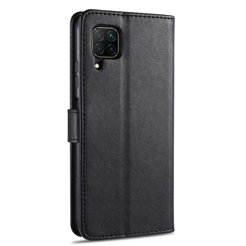 Capa Folio Para Huawei P40 Lite Couro Sintético Azns