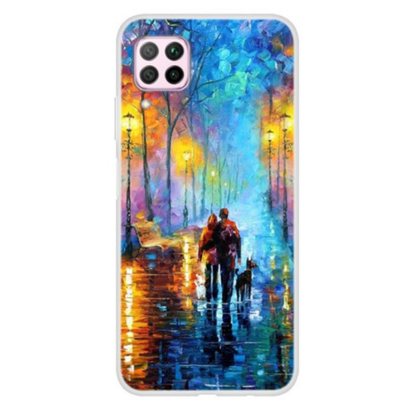 Capa Para Huawei P40 Lite Caminhada Em Família