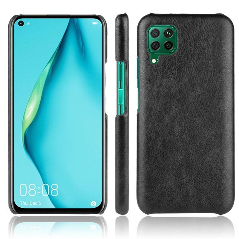 Capa Para Huawei P40 Lite Efeito Couro De Desempenho Lichia