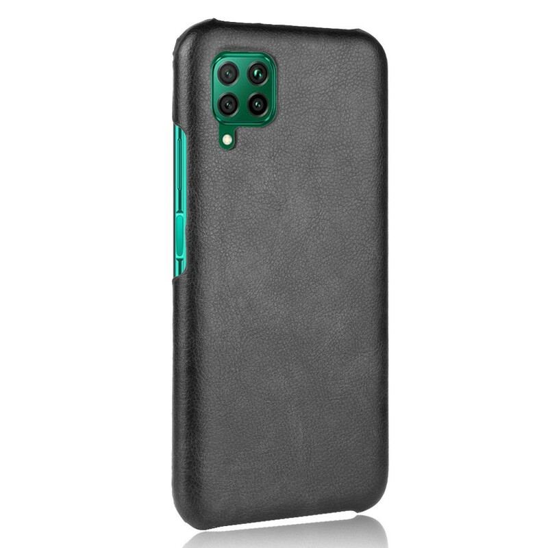 Capa Para Huawei P40 Lite Efeito Couro De Desempenho Lichia