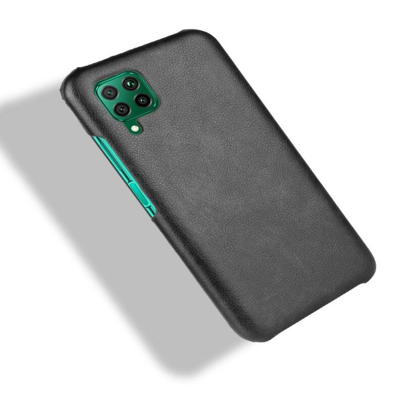 Capa Para Huawei P40 Lite Efeito Couro De Desempenho Lichia