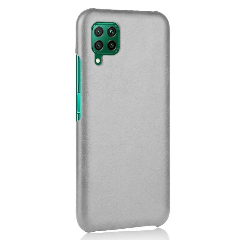 Capa Para Huawei P40 Lite Efeito Couro De Desempenho Lichia