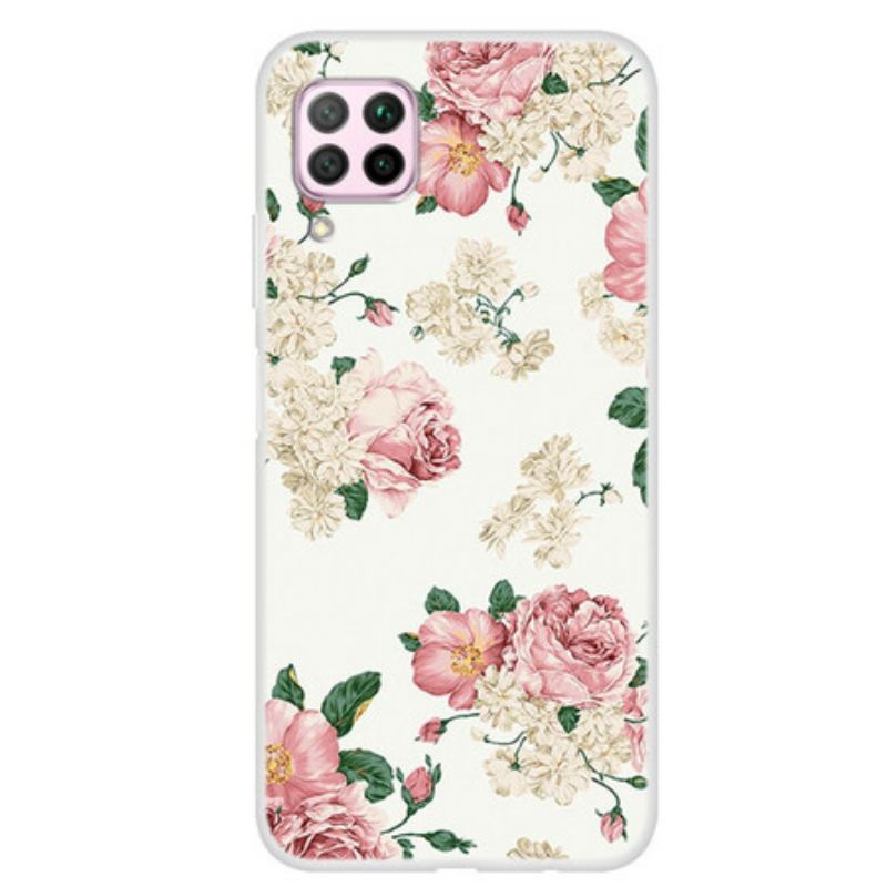 Capa Para Huawei P40 Lite Flores Da Liberdade