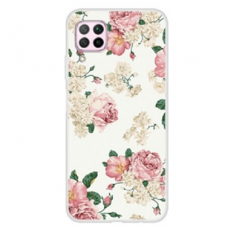 Capa Para Huawei P40 Lite Flores Da Liberdade