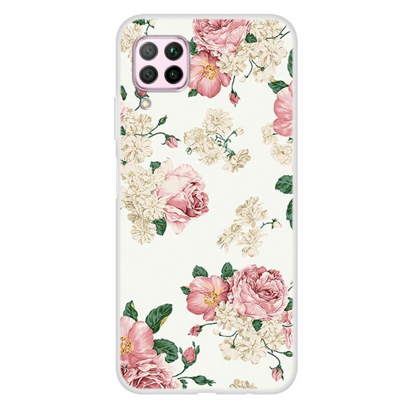 Capa Para Huawei P40 Lite Flores Da Liberdade