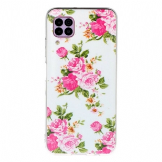 Capa Para Huawei P40 Lite Flores Da Liberdade Fluorescentes