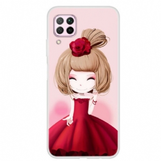 Capa Para Huawei P40 Lite Lady Mangá