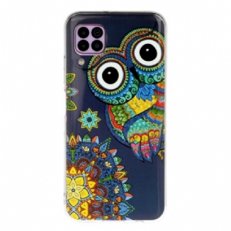 Capa Para Huawei P40 Lite Mandala Coruja Fluorescente