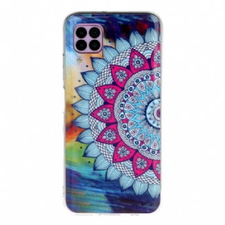 Capa Para Huawei P40 Lite Mandala Coruja Fluorescente