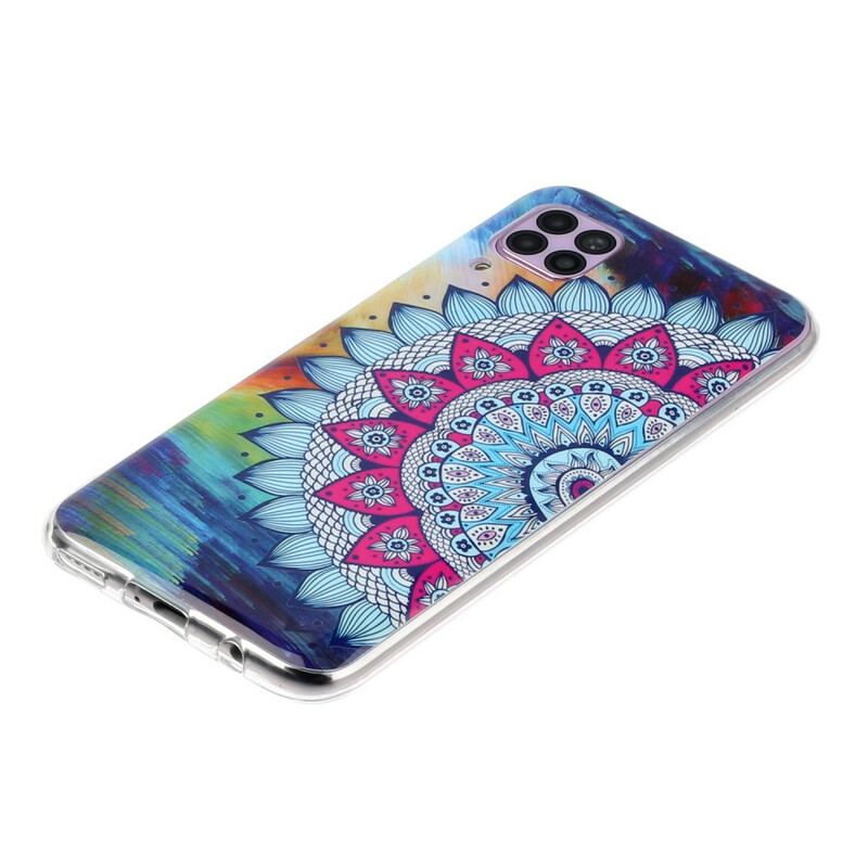 Capa Para Huawei P40 Lite Mandala Coruja Fluorescente